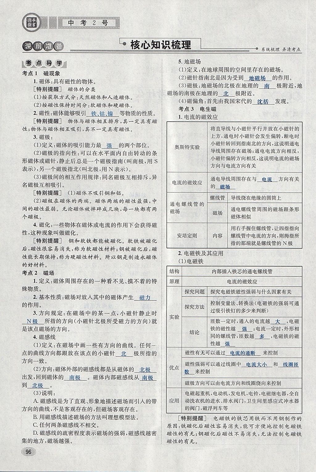 2018年中考2號(hào)河北考試說明的說明物理 第96頁