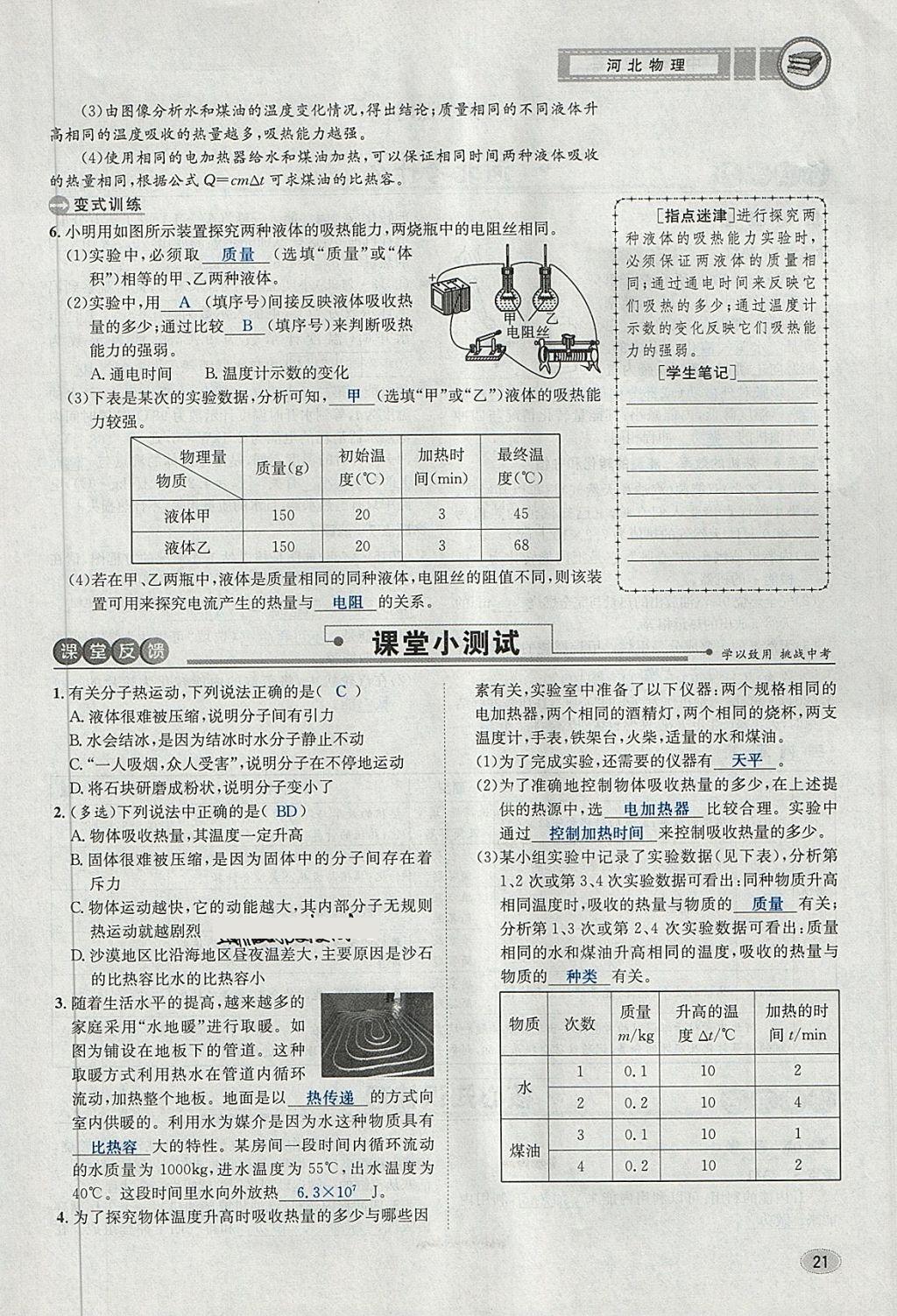 2018年中考2號河北考試說明的說明物理 第21頁