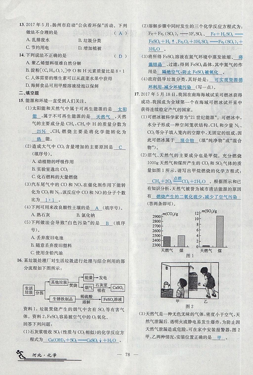 2018年中考2號河北考試說明的說明化學(xué) 第208頁