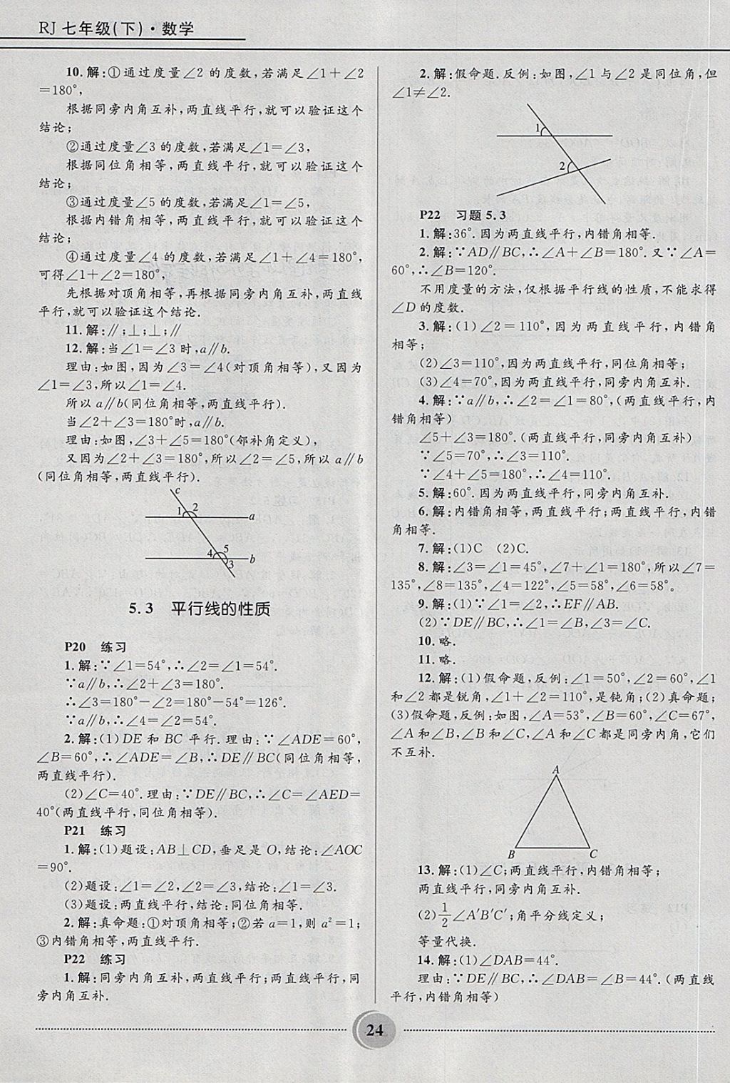 2018年夺冠百分百初中精讲精练七年级数学下册人教版 第24页