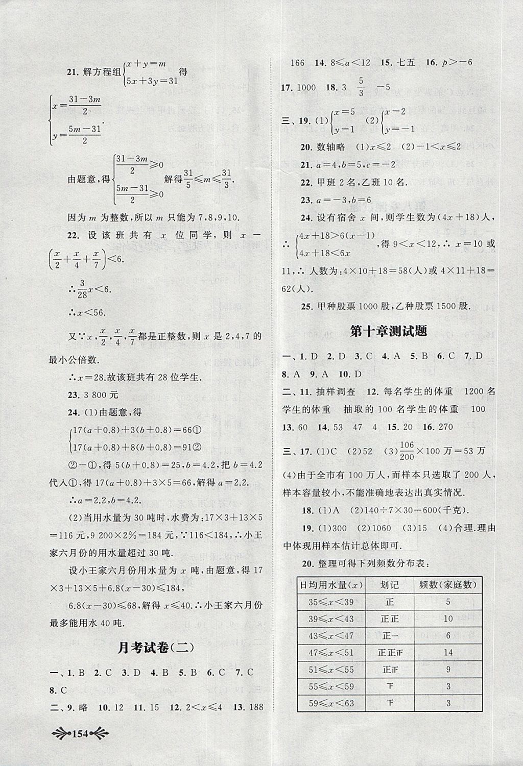 2018年自主学习当堂反馈七年级数学下册人教版 第23页