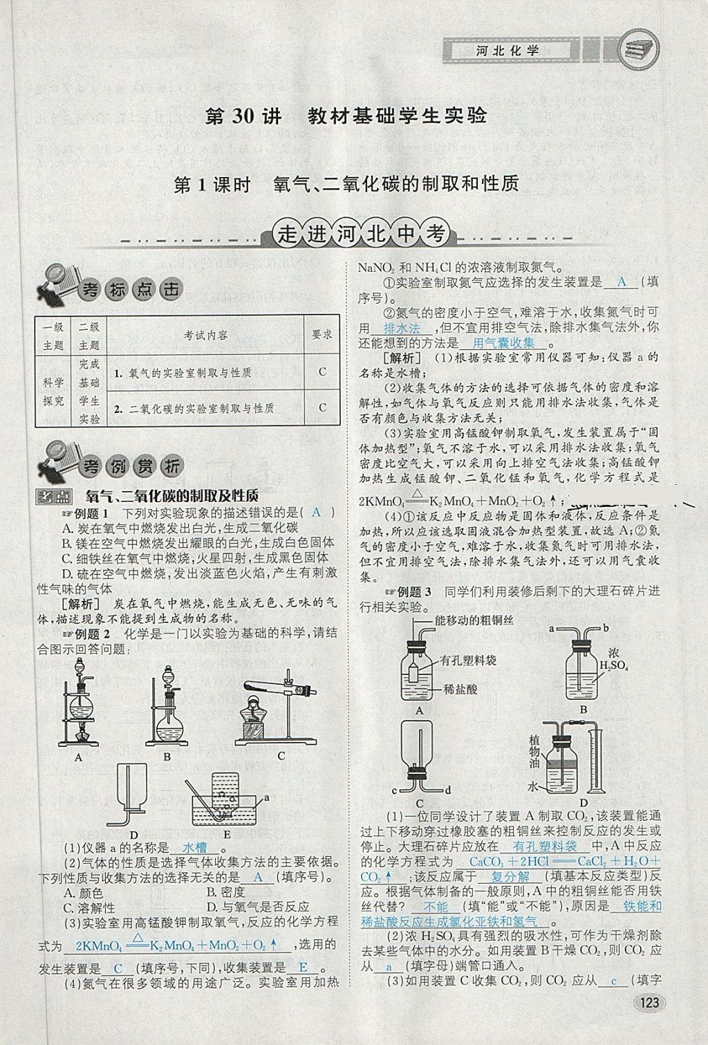 2018年中考2號(hào)河北考試說明的說明化學(xué) 第65頁