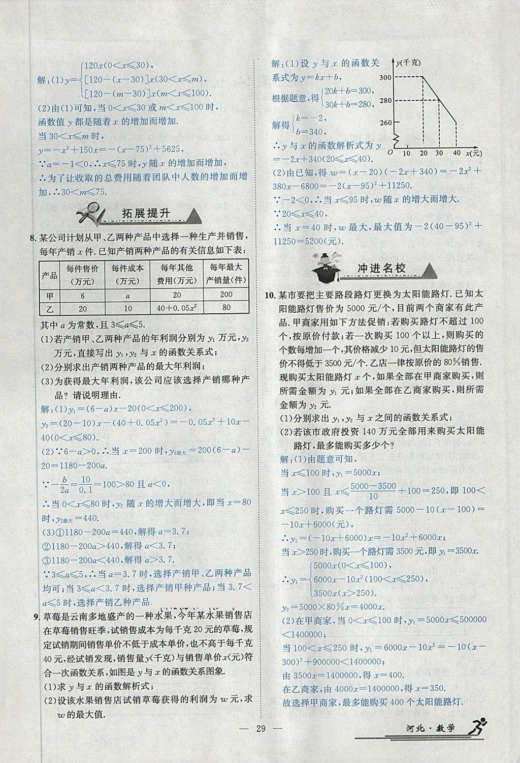 2018年中考2号河北考试说明的说明数学 第241页