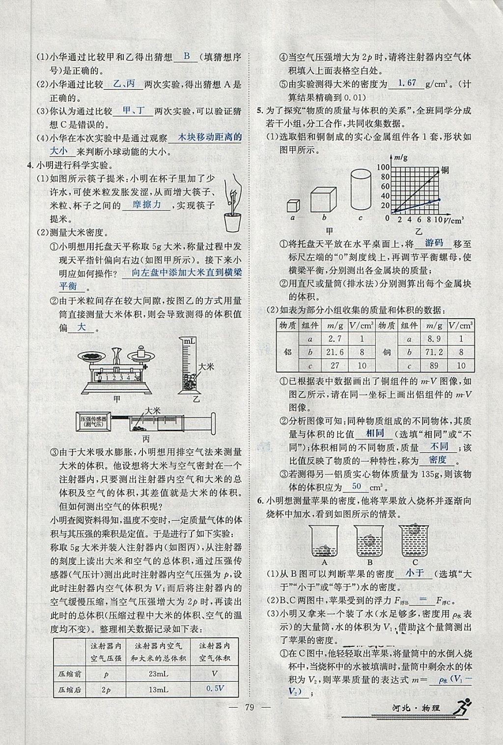 2018年中考2號(hào)河北考試說(shuō)明的說(shuō)明物理 第202頁(yè)