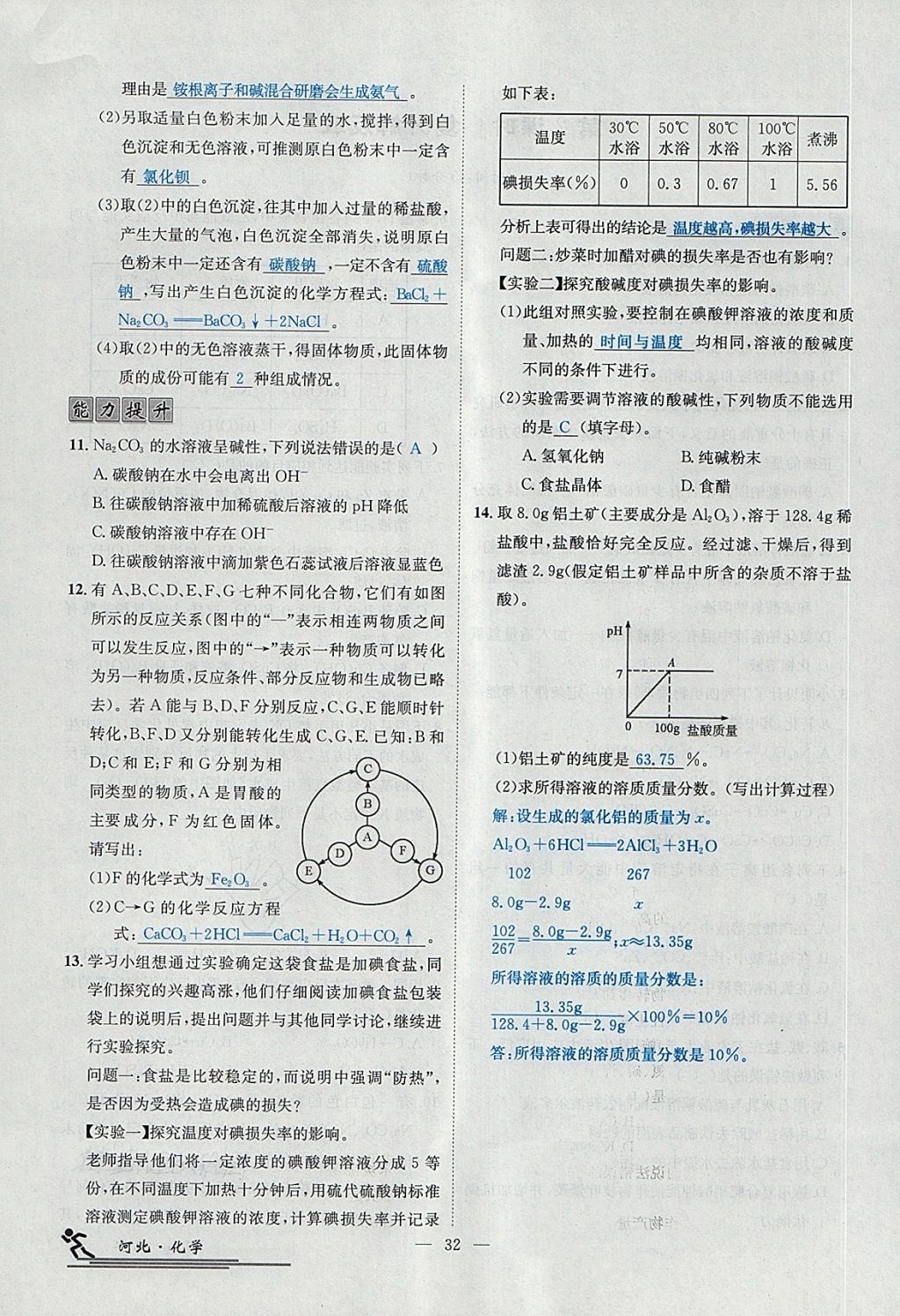 2018年中考2號(hào)河北考試說明的說明化學(xué) 第162頁