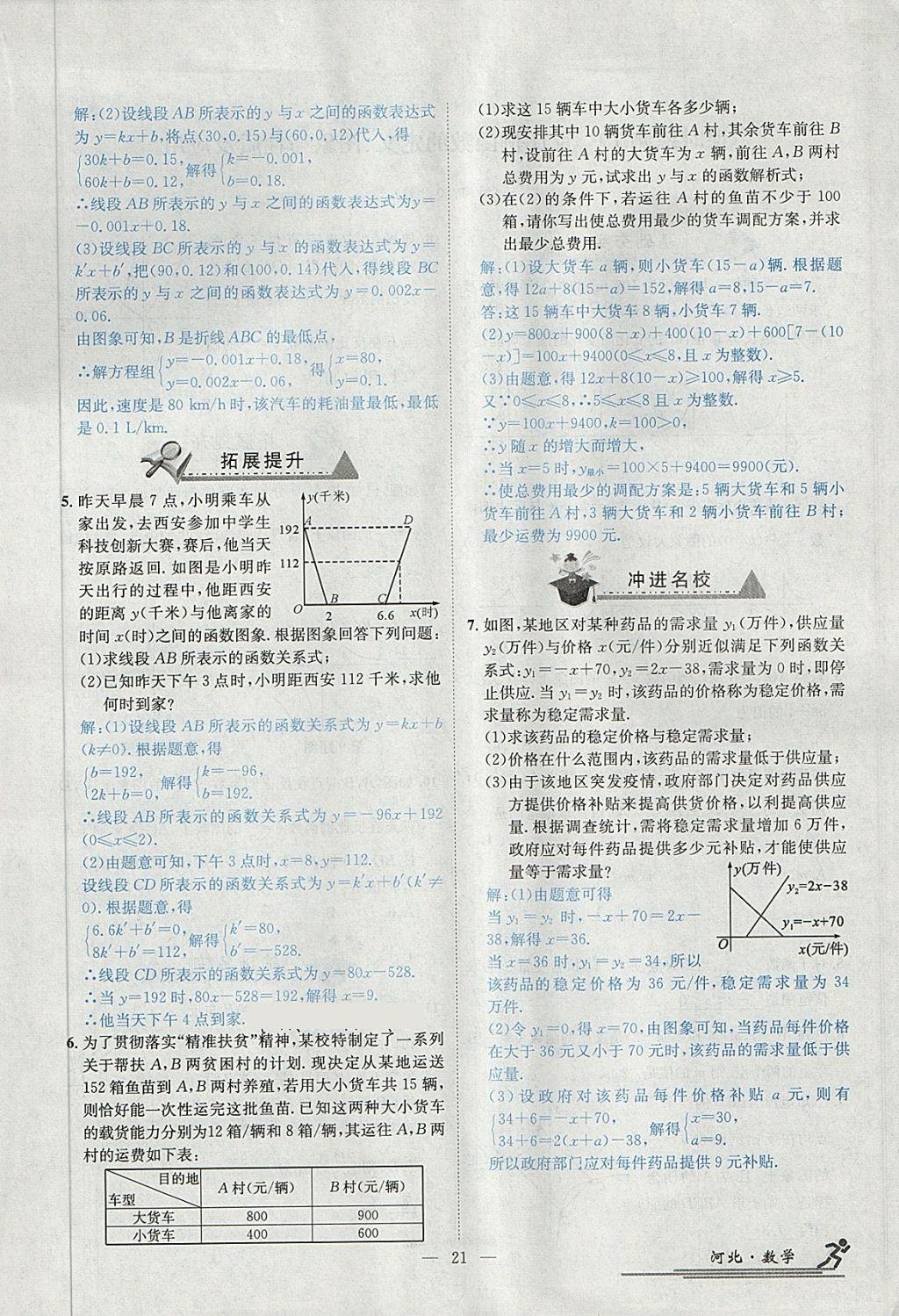 2018年中考2号河北考试说明的说明数学 第233页