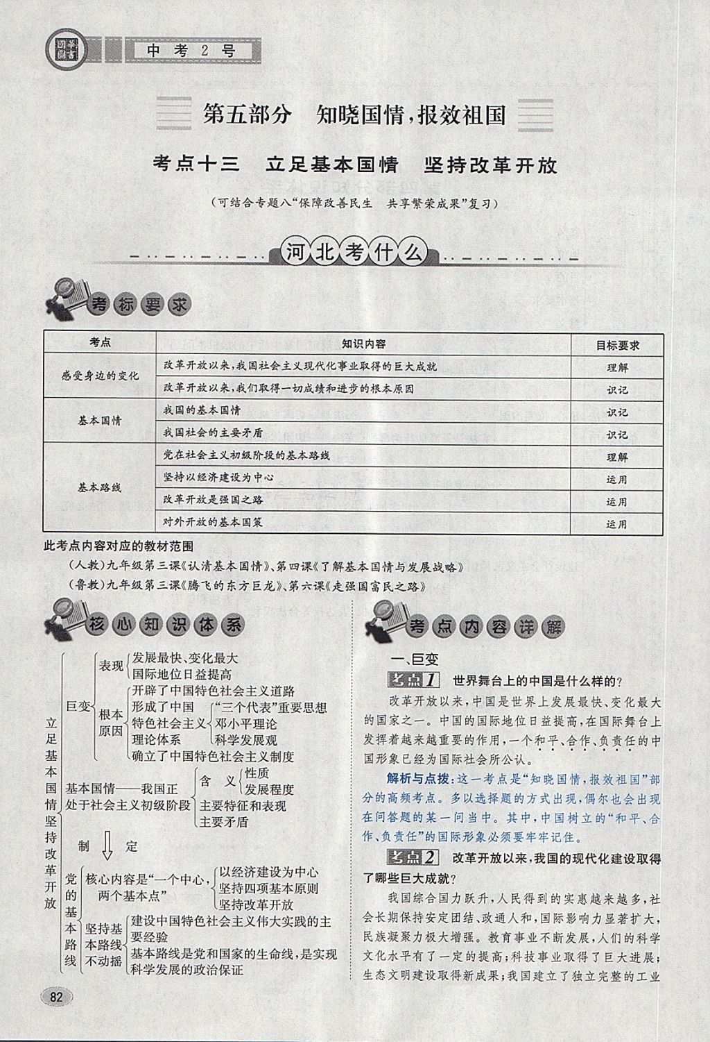 2018年中考2號(hào)河北考試說(shuō)明的說(shuō)明思想品德 第114頁(yè)