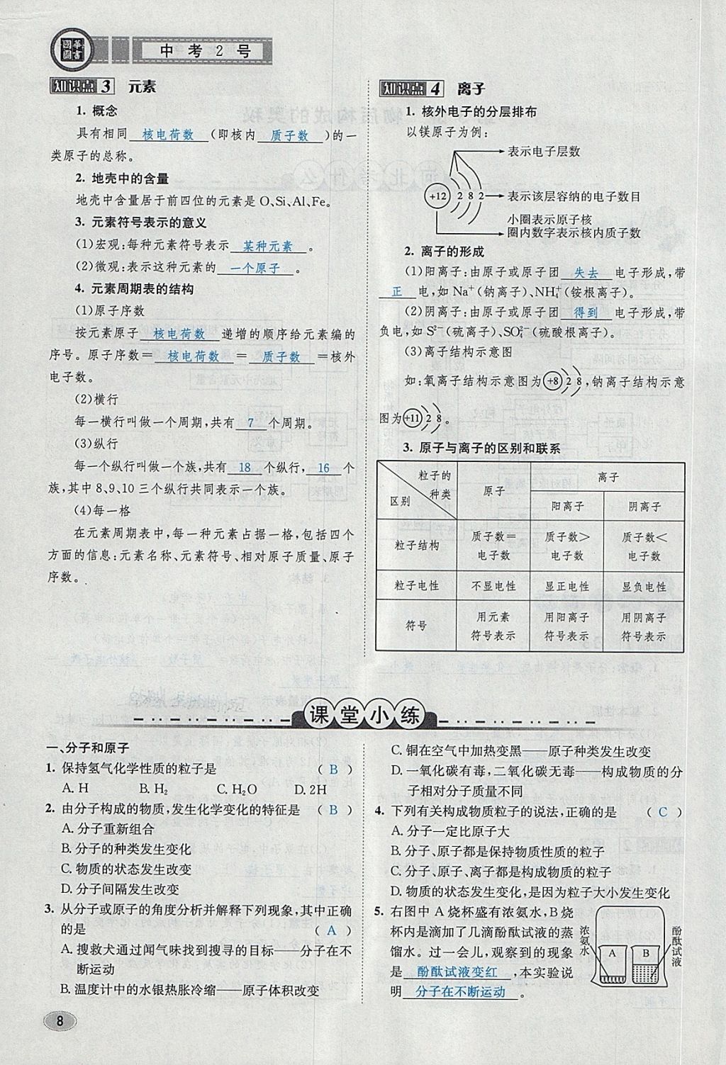 2018年中考2號河北考試說明的說明化學(xué) 第90頁