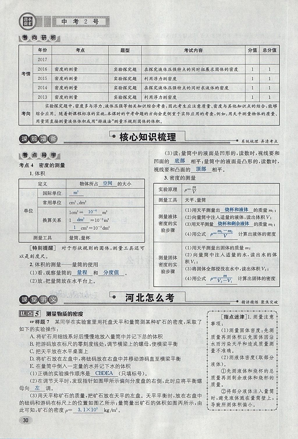 2018年中考2號河北考試說明的說明物理 第30頁