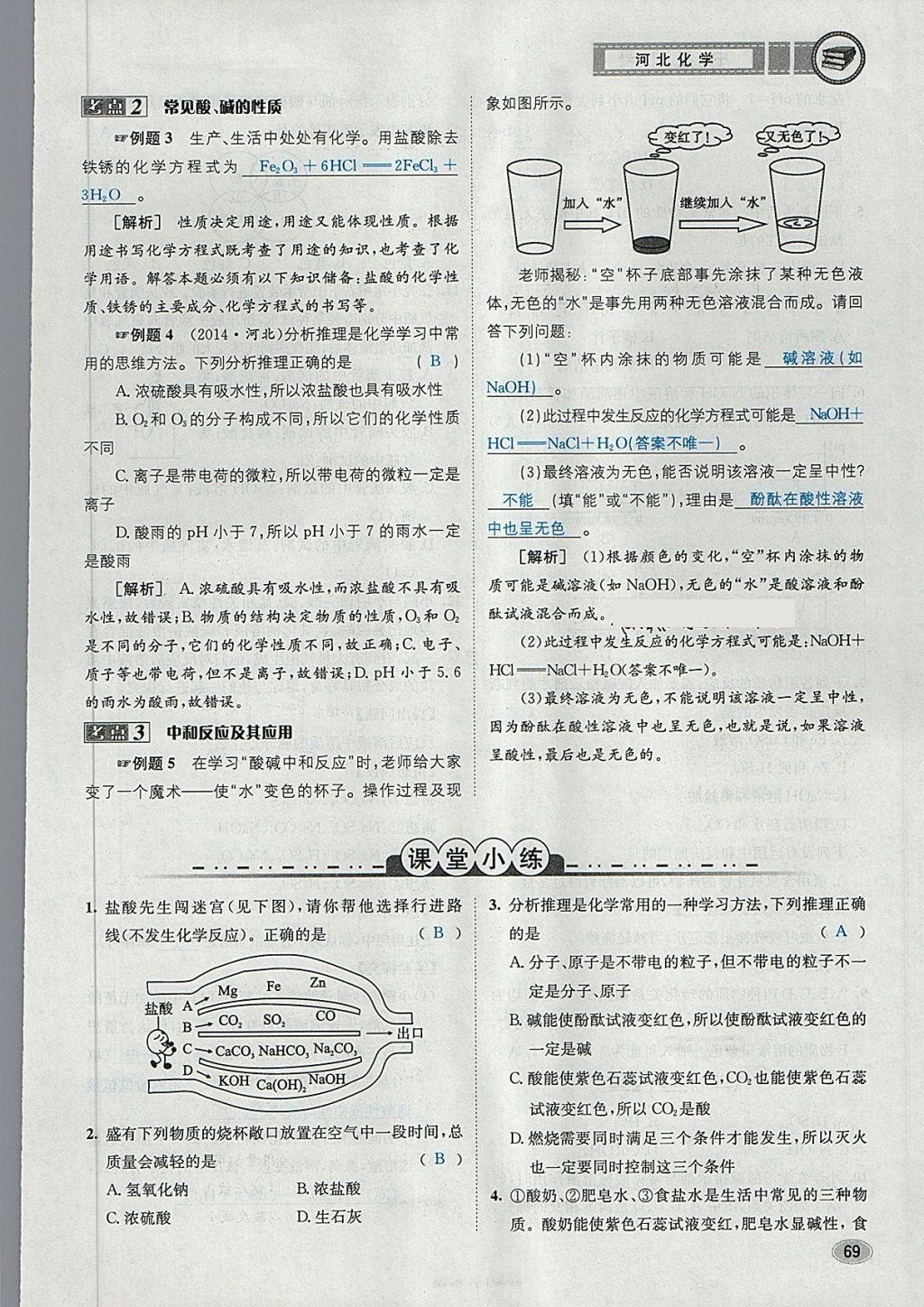 2018年中考2號(hào)河北考試說明的說明化學(xué) 第21頁