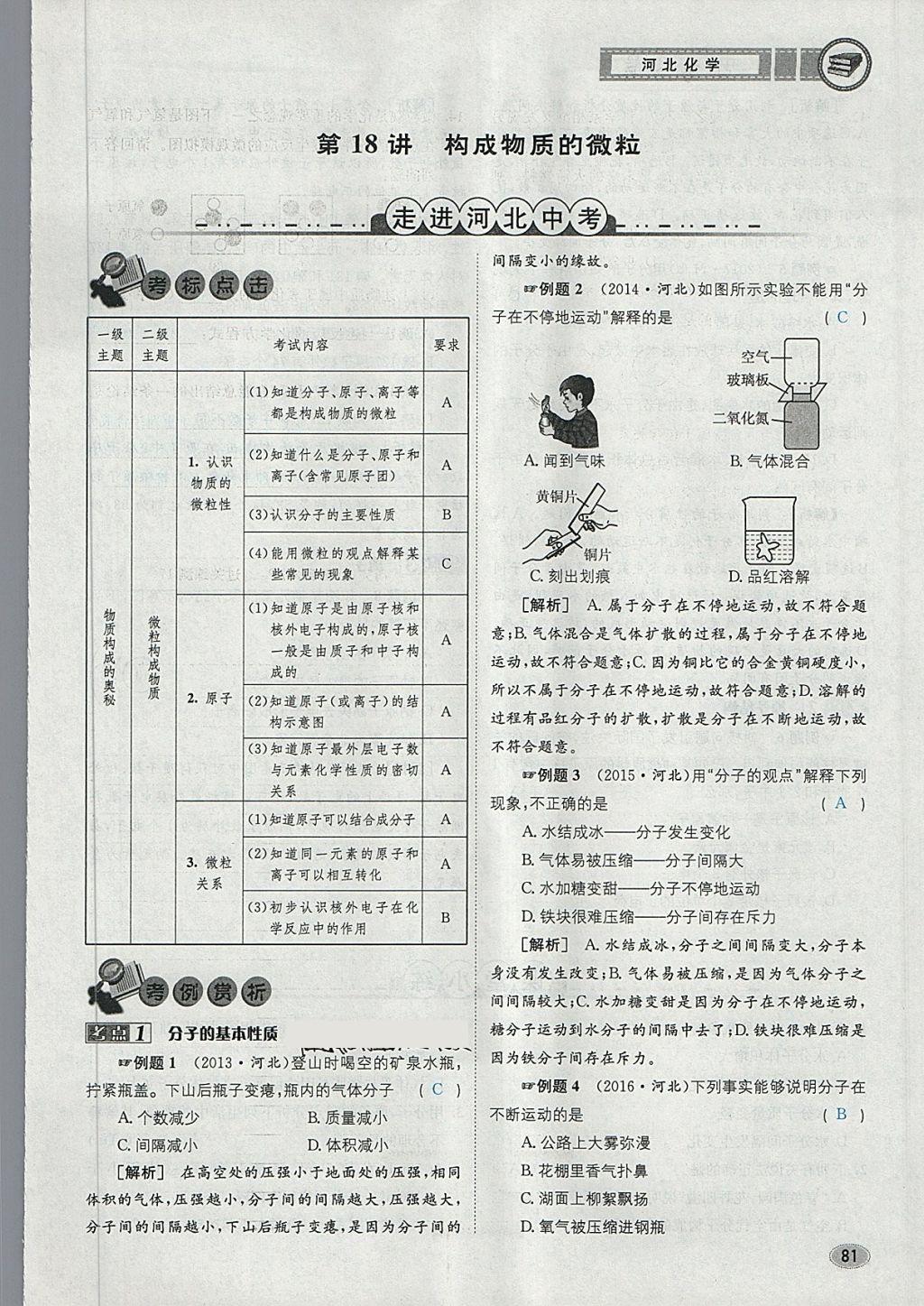 2018年中考2號(hào)河北考試說明的說明化學(xué) 第42頁