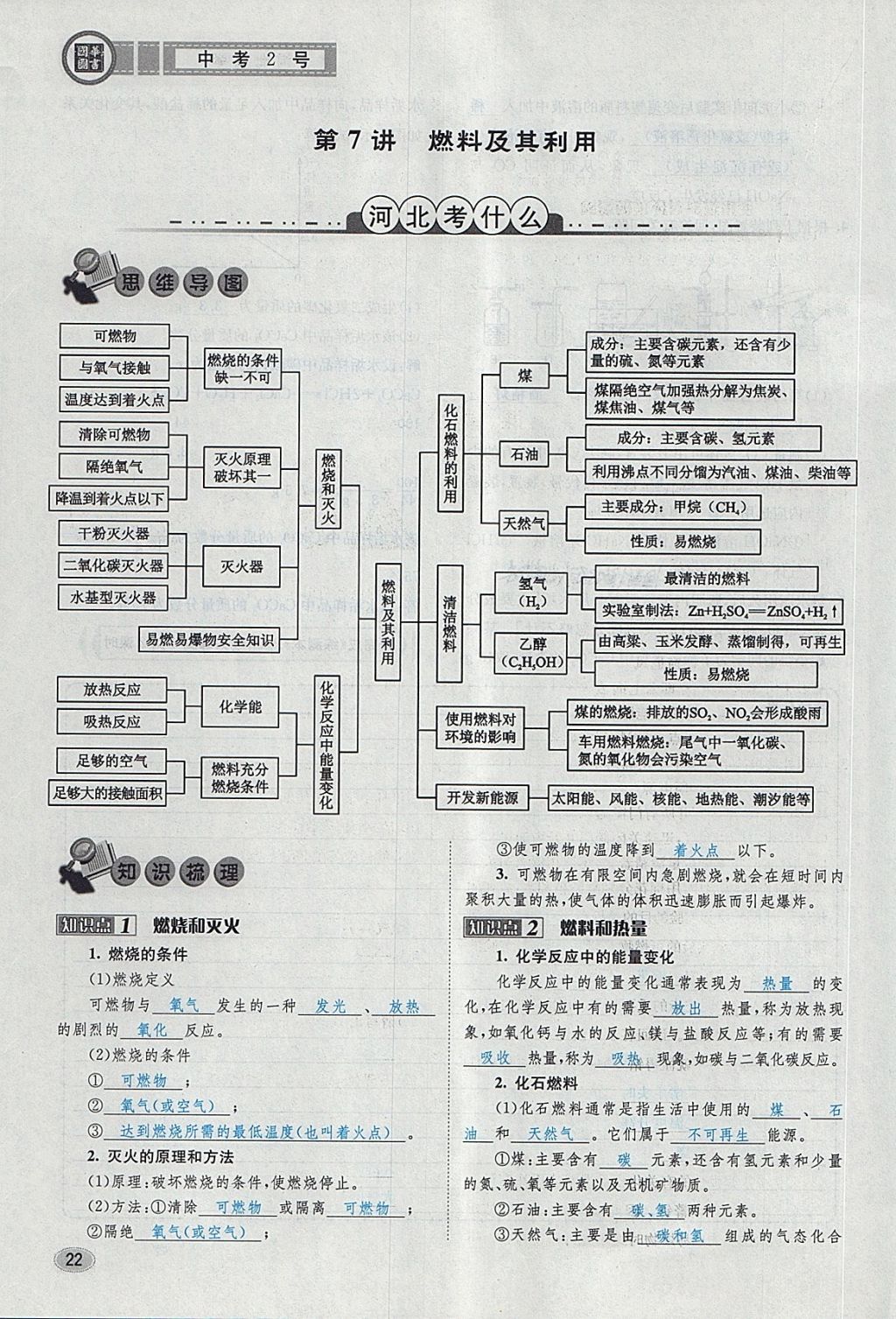 2018年中考2號河北考試說明的說明化學(xué) 第104頁