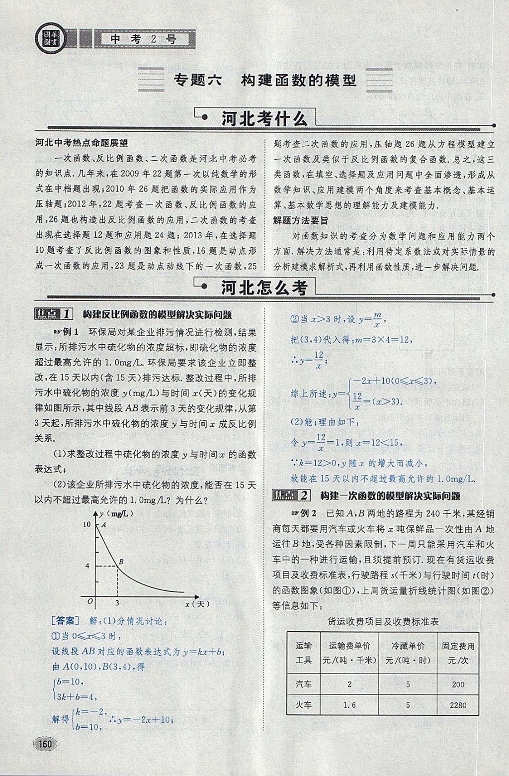 2018年中考2号河北考试说明的说明数学 第184页