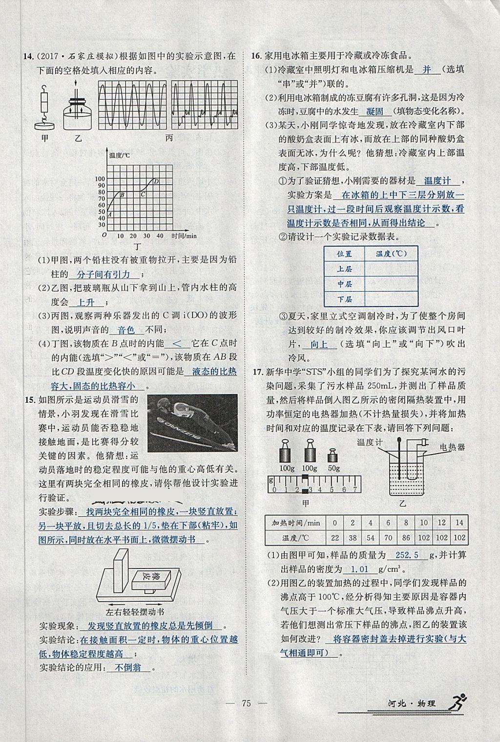 2018年中考2號河北考試說明的說明物理 第198頁