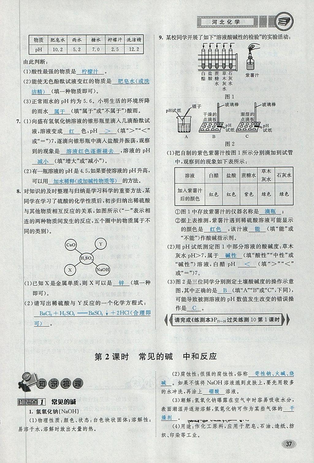 2018年中考2號(hào)河北考試說明的說明化學(xué) 第119頁