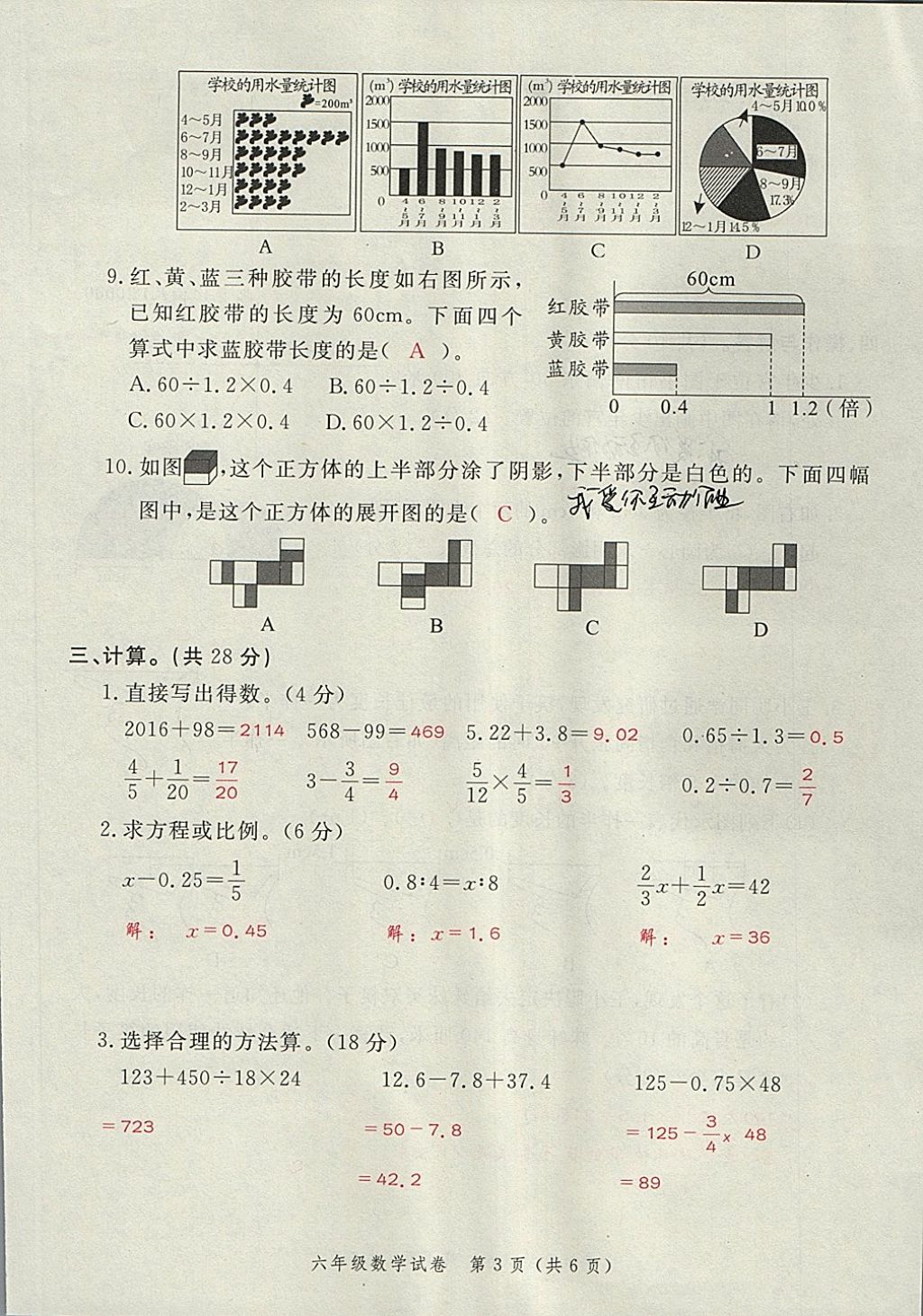 2018年名師面對面小考滿分特訓方案數(shù)學 第9頁