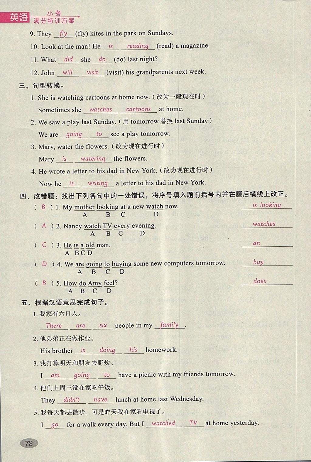 2018年名師面對(duì)面小考滿分特訓(xùn)方案英語 第131頁