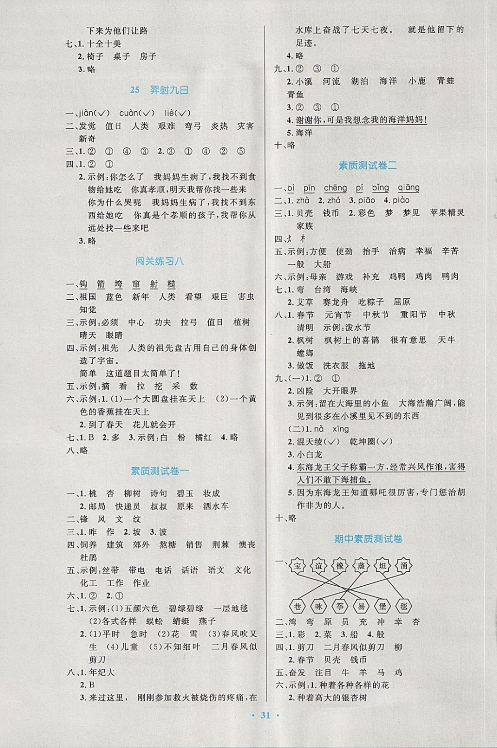 2018年小學(xué)同步測(cè)控優(yōu)化設(shè)計(jì)二年級(jí)語(yǔ)文下冊(cè)人教版 第7頁(yè)