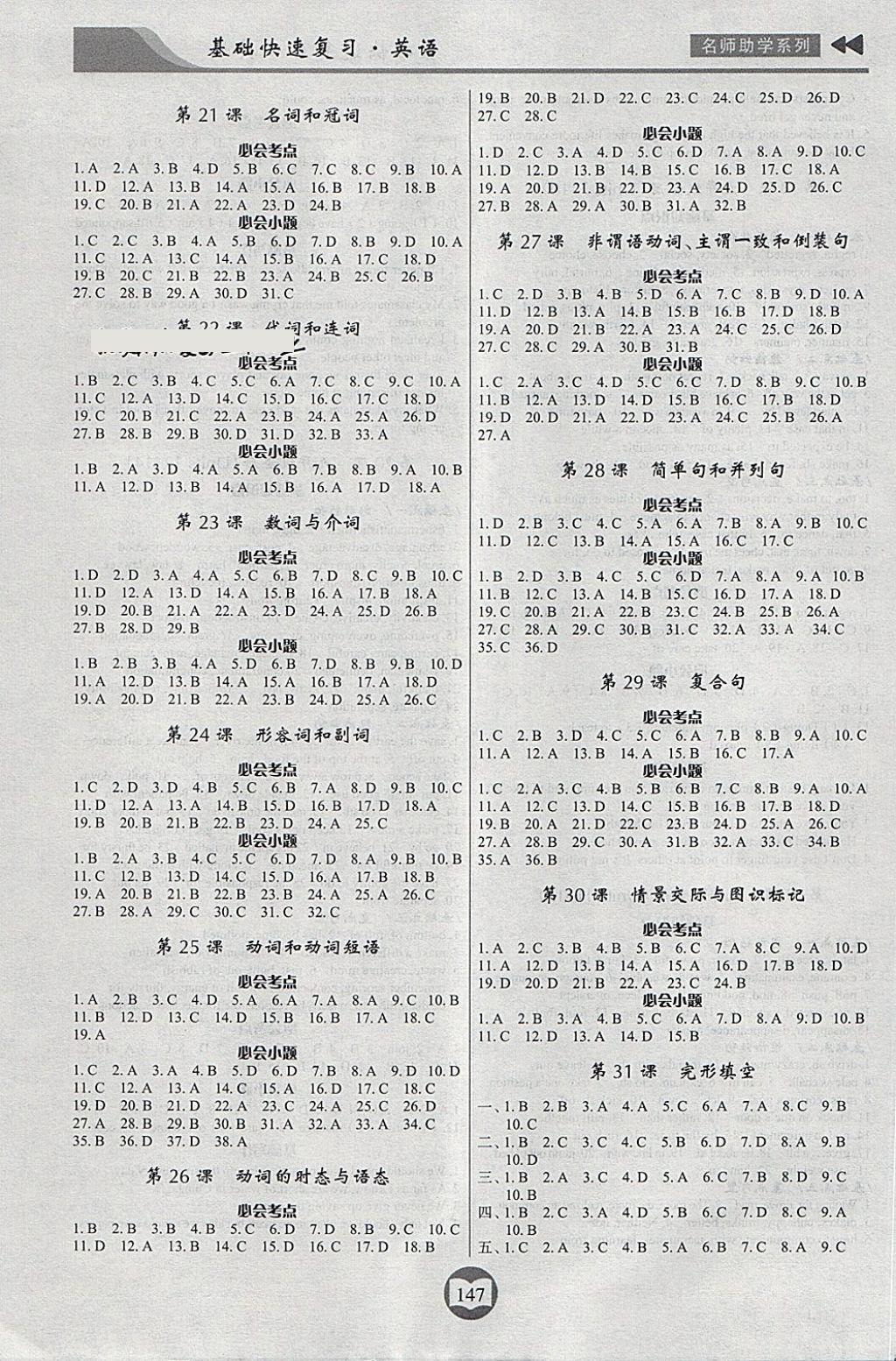 2018年中考總復(fù)習(xí)基礎(chǔ)快速?gòu)?fù)習(xí)英語(yǔ) 第7頁(yè)