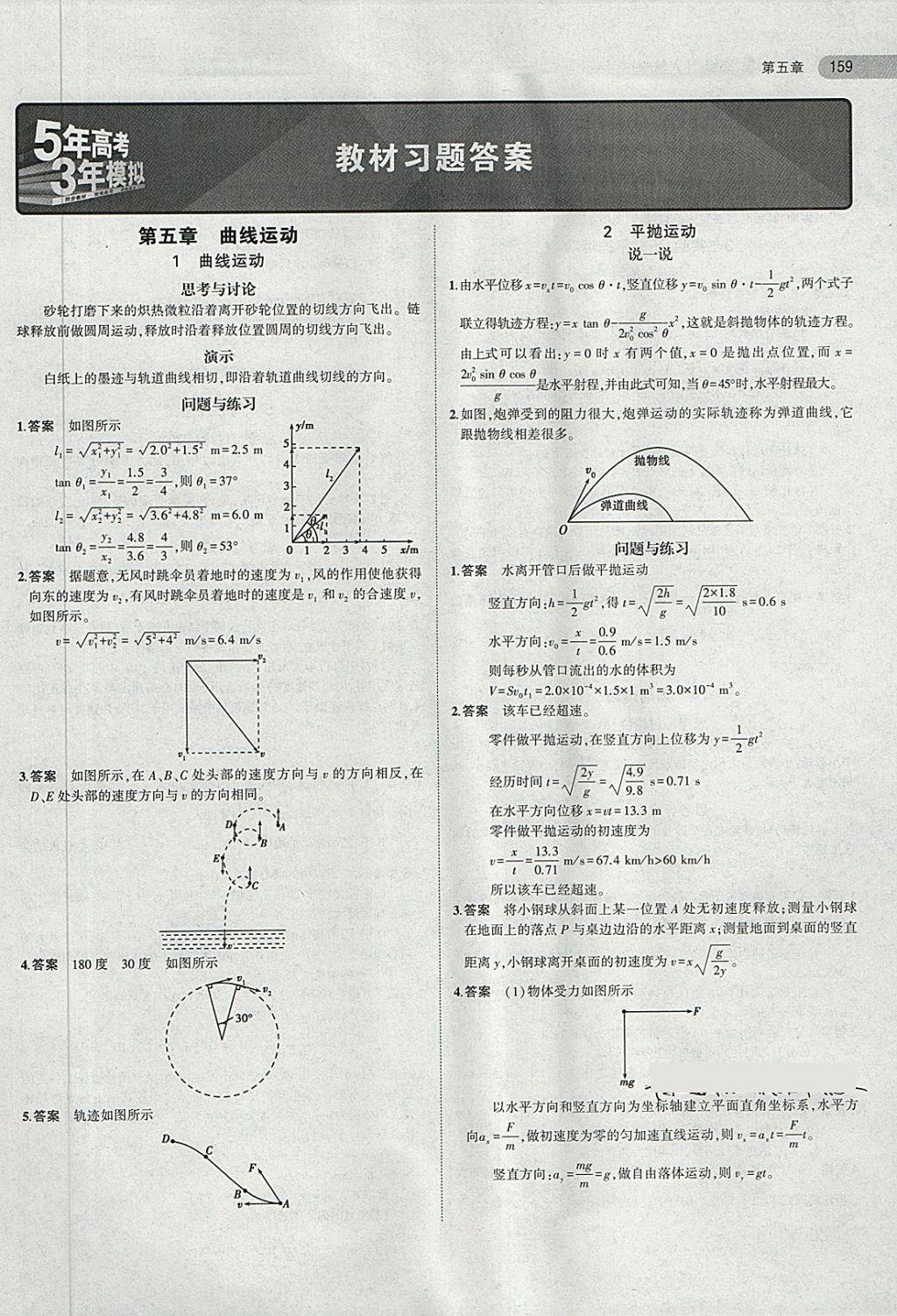 课本人教版高中物理必修2 第1页