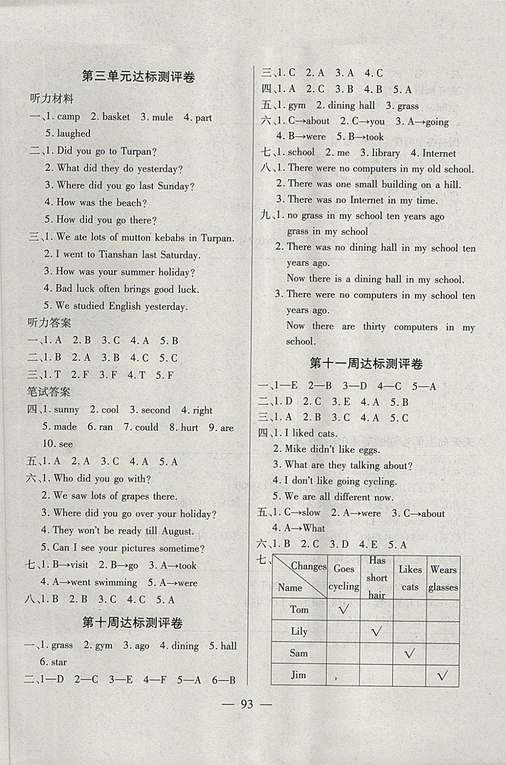 2018年北斗星天天向上同步測試六年級英語下冊人教版 第5頁