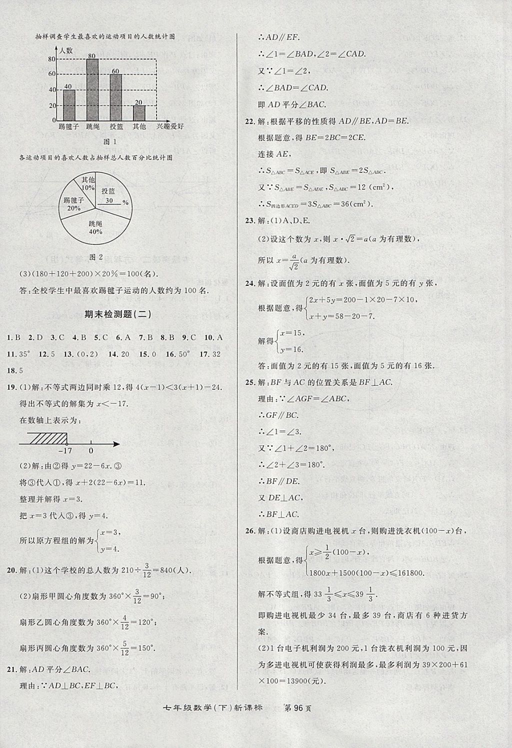 2018年百所名校精點試題七年級數(shù)學(xué)下冊人教版 第16頁