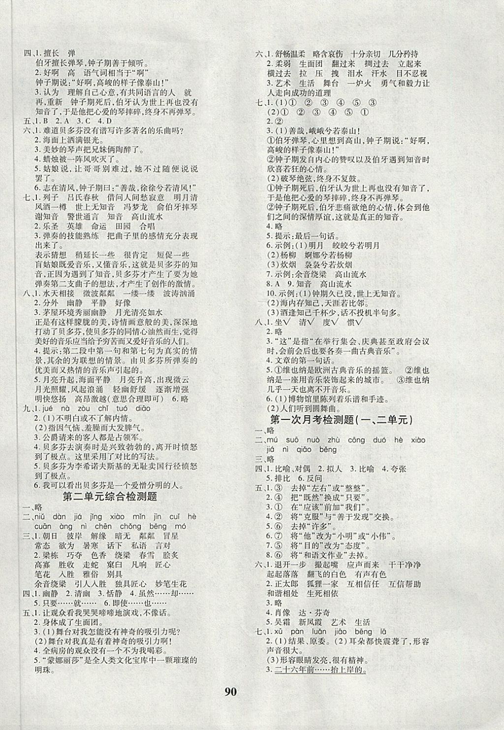 2018年教育世家狀元卷五年級(jí)語(yǔ)文下冊(cè)魯教版五四制 第2頁(yè)