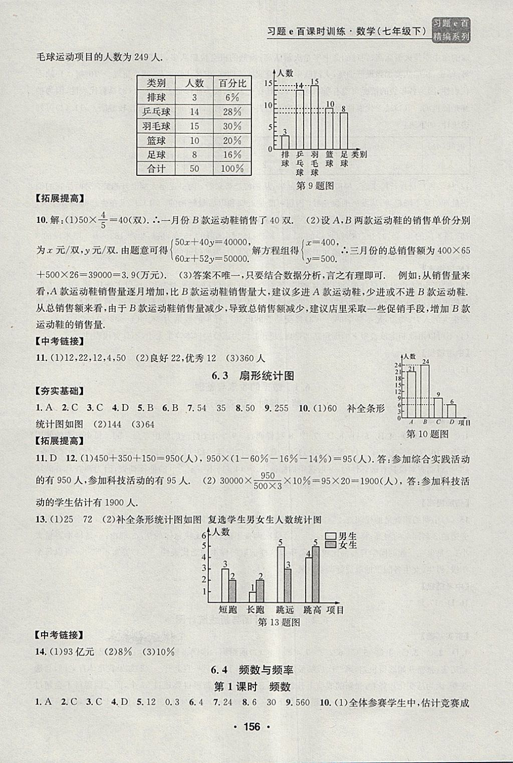 2018年習(xí)題e百課時(shí)訓(xùn)練七年級數(shù)學(xué)下冊浙教版 第24頁