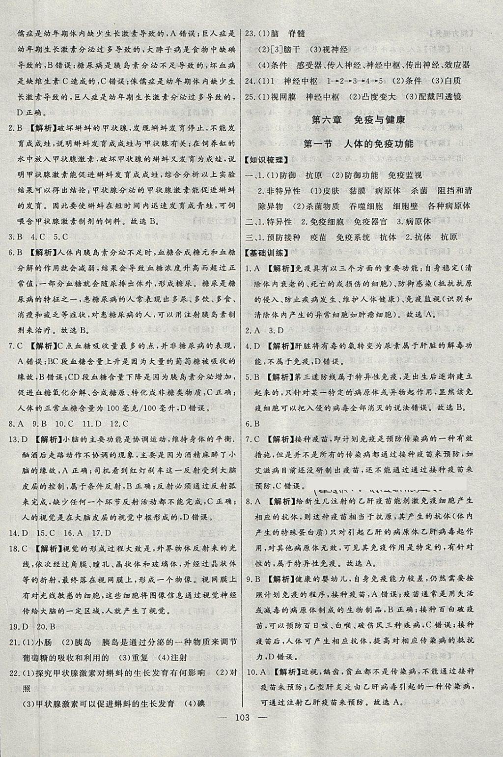 2018年學(xué)考A加同步課時(shí)練七年級(jí)生物下冊(cè)濟(jì)南版 第18頁