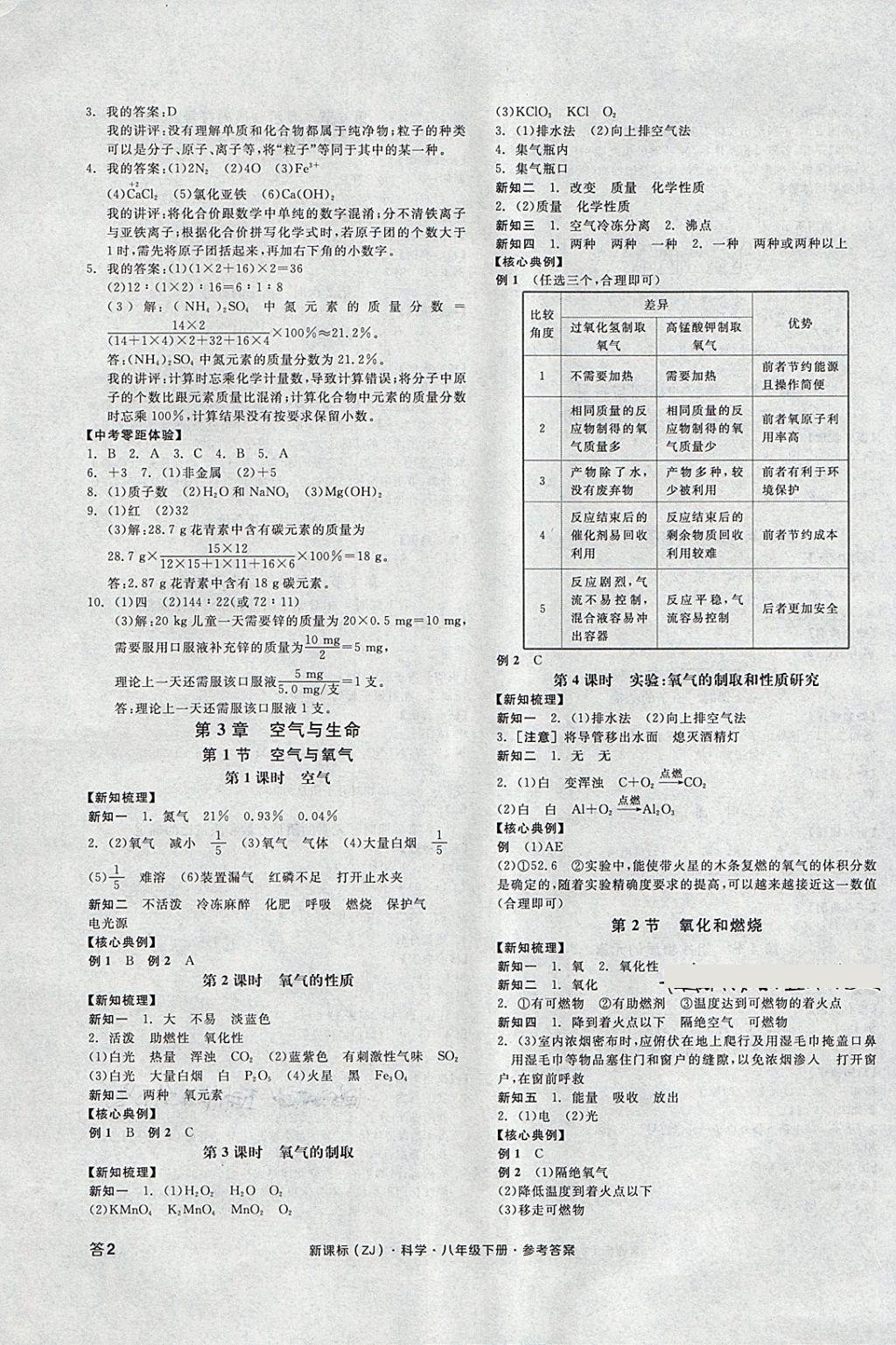 2018年全品學練考八年級科學下冊浙教版 第3頁