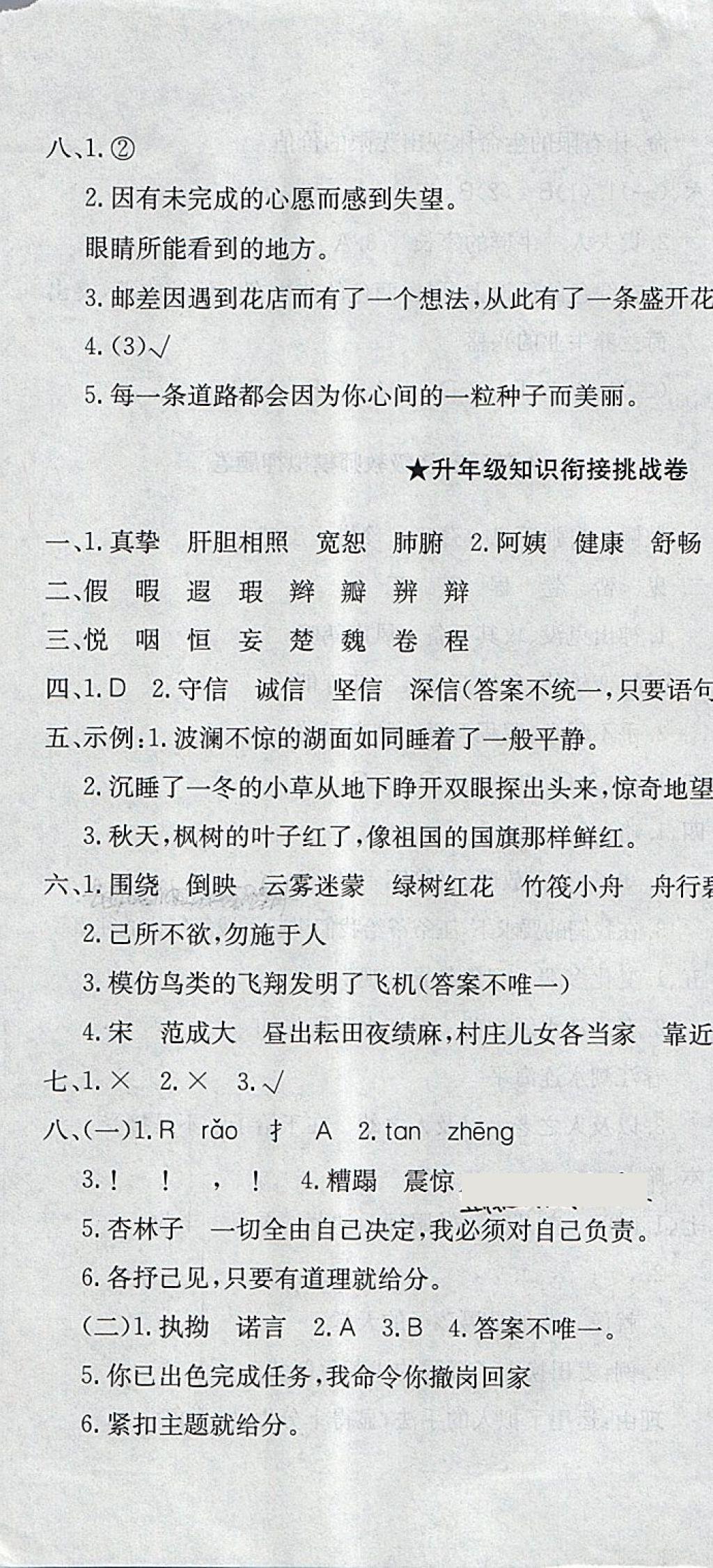 2018年决胜期末100分四年级语文下册人教版 第10页