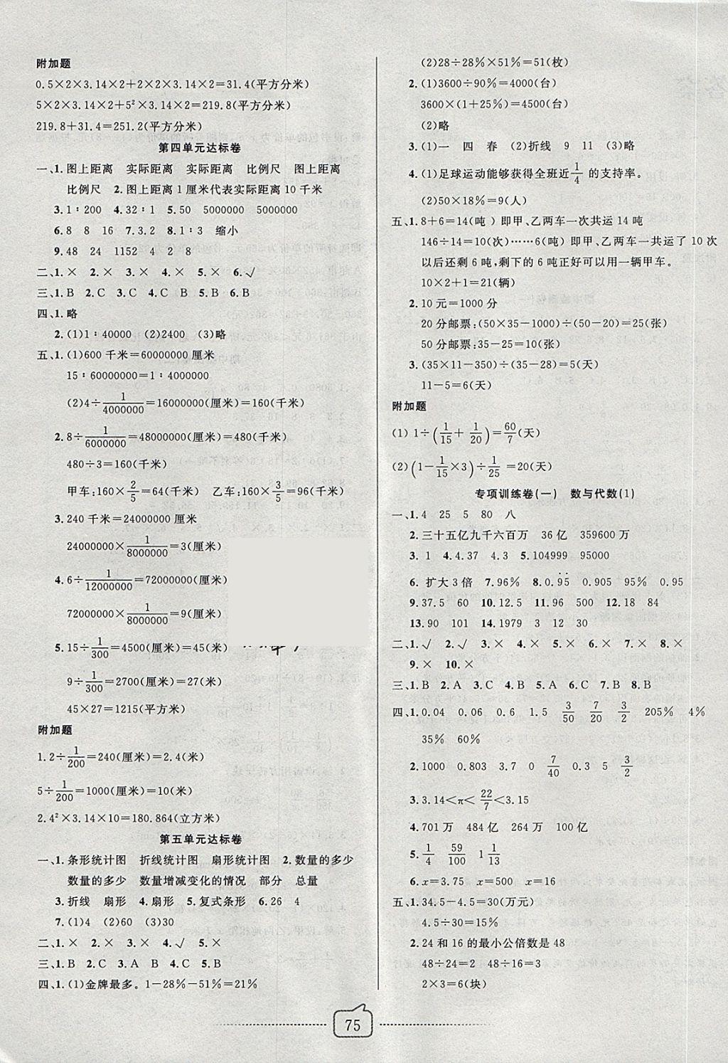 2018年考易通大试卷六年级数学下册青岛版 第3页