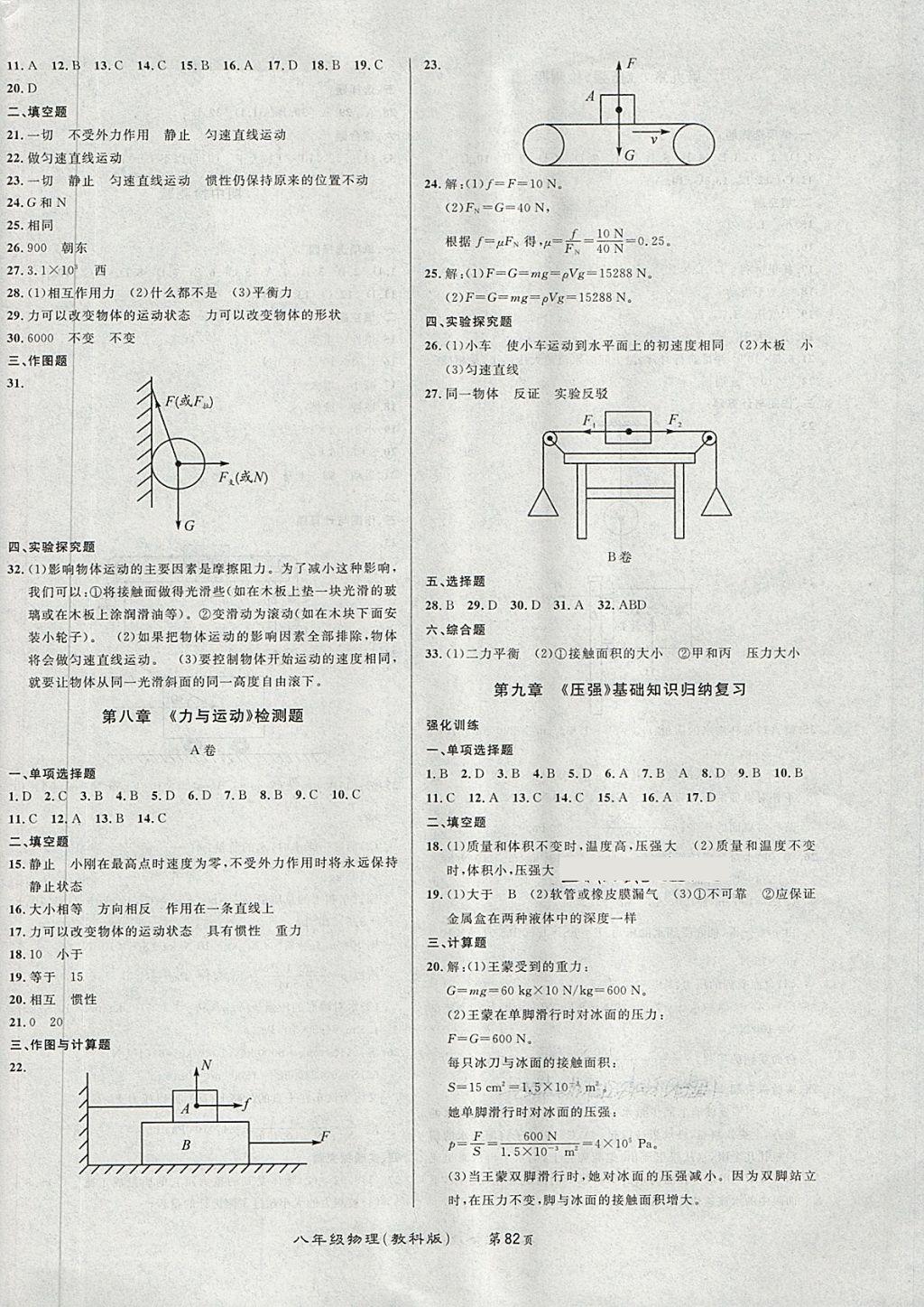 2018年百所名校精點試題八年級物理下冊教科版 第2頁