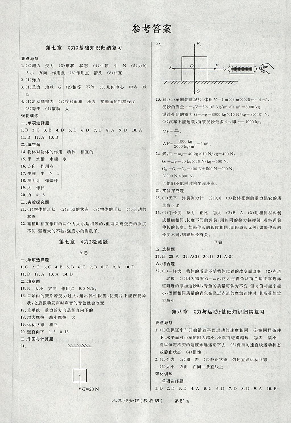 2018年百所名校精點(diǎn)試題八年級物理下冊教科版 第1頁