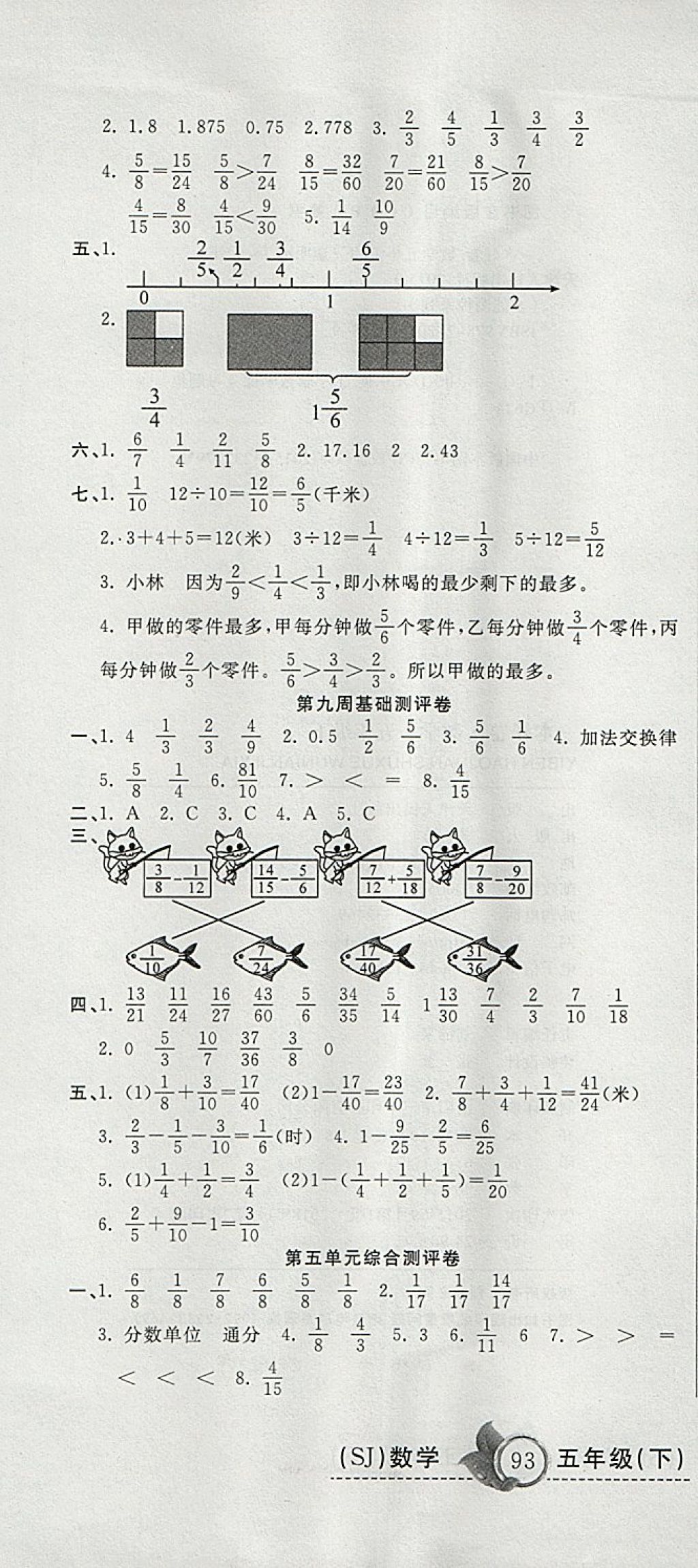 2018年一本好卷五年級數(shù)學(xué)下冊蘇教版 第7頁