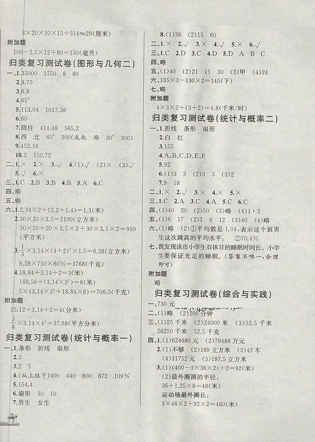 2018年基本功訓(xùn)練全優(yōu)達標測試卷六年級數(shù)學(xué)下冊冀教版 第6頁