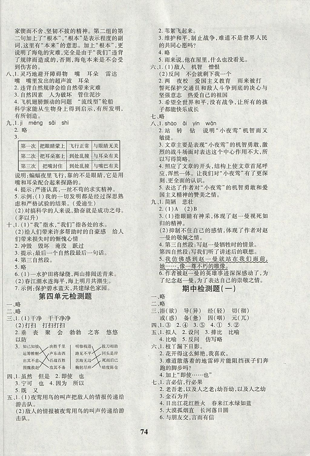 2018年黄冈360度定制密卷四年级语文下册人教版 第2页