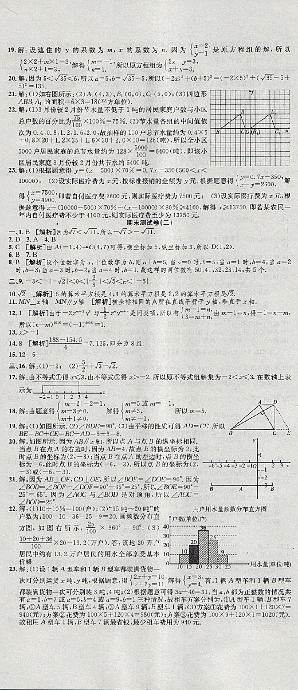 2018年高分装备复习与测试七年级数学下册人教版 第11页