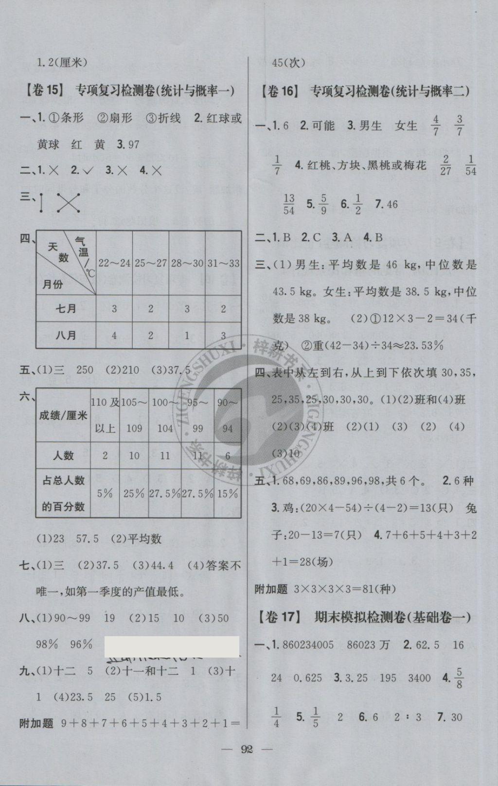 2018年小學(xué)教材完全考卷六年級(jí)數(shù)學(xué)下冊(cè)北師大版 第8頁(yè)