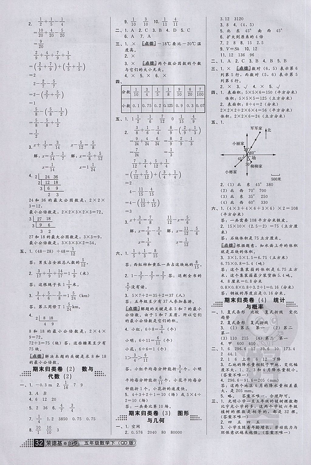 2018年好卷五年级数学下册青岛版 第4页