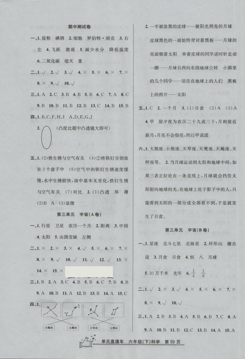 2018年開源圖書單元直通車六年級科學(xué)下冊教科版 第3頁