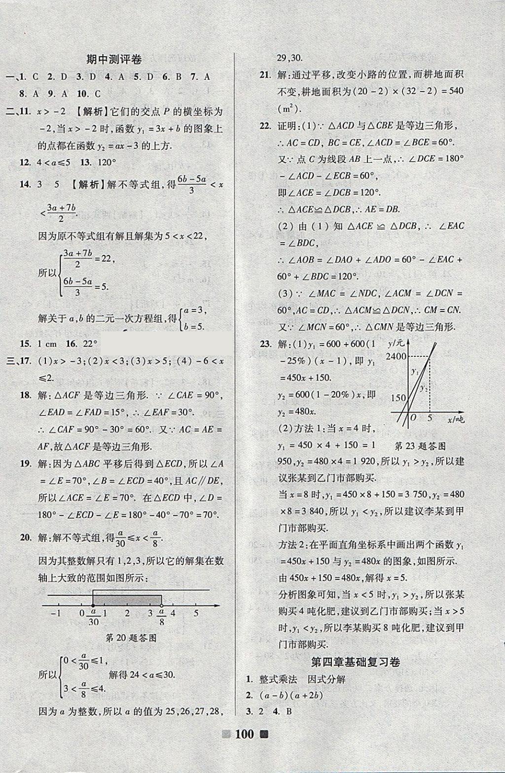 2018年優(yōu)加全能大考卷八年級數(shù)學(xué)下冊北師大版 第8頁