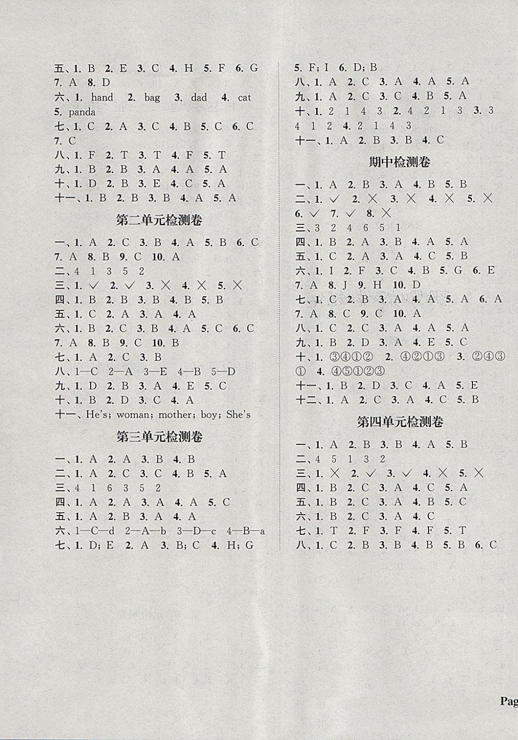 2018年通城學(xué)典課時(shí)新體驗(yàn)三年級(jí)英語(yǔ)下冊(cè)人教PEP版 第11頁(yè)