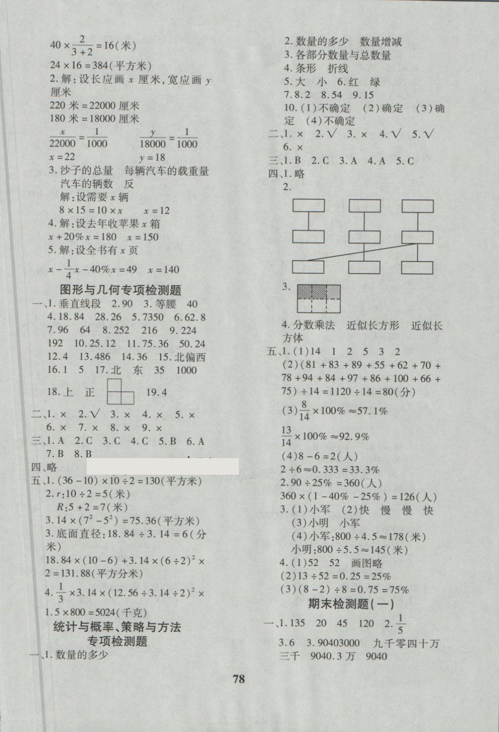 2018年黃岡360度定制密卷五年級數(shù)學(xué)下冊青島版五四 第6頁