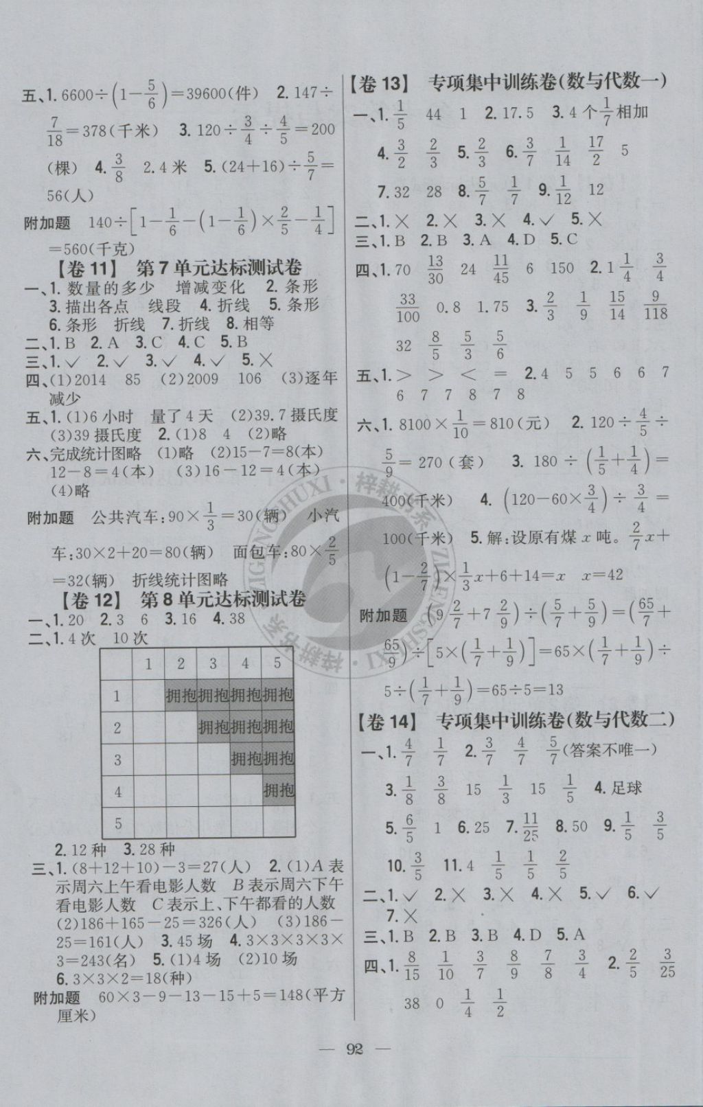 2018年小學(xué)教材完全考卷五年級(jí)數(shù)學(xué)下冊(cè)冀教版 第4頁