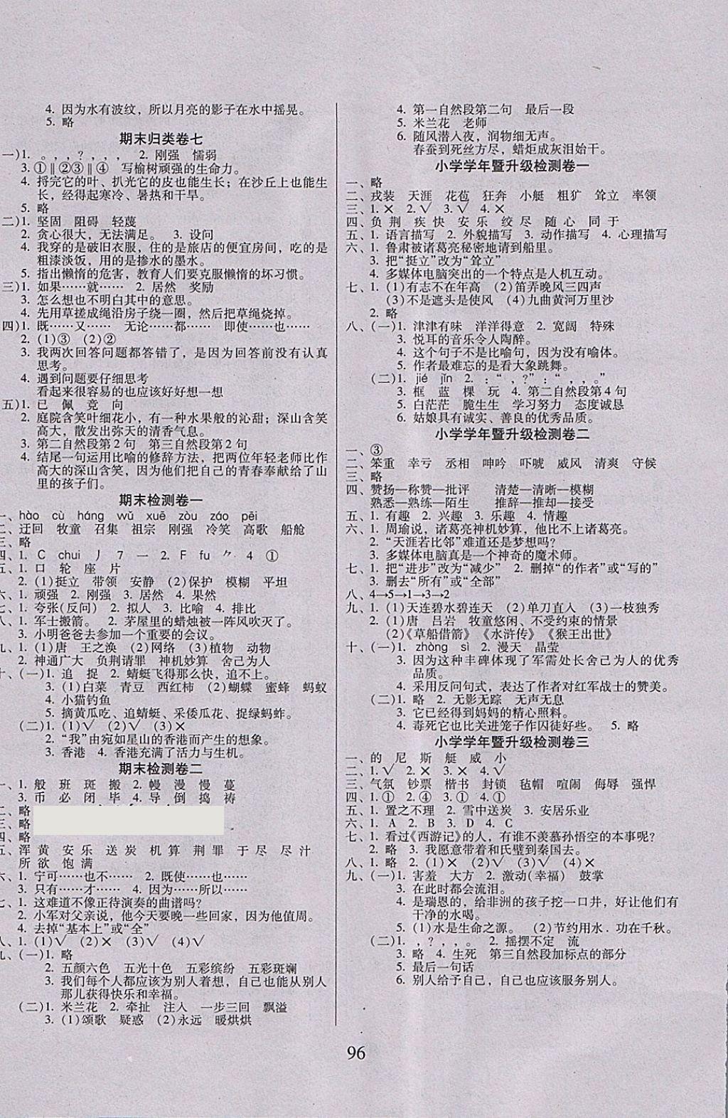 2018年A加期末沖刺100分五年級語文下冊人教版 第4頁