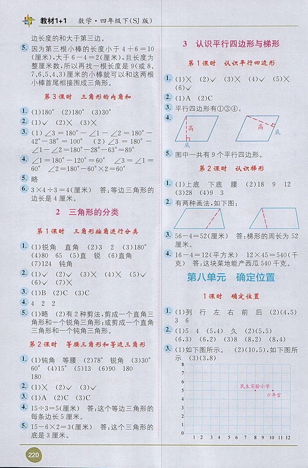 2018年教材1加1四年級數(shù)學下冊蘇教版 第6頁