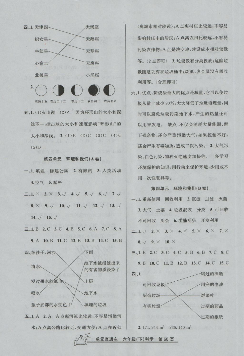 2018年開源圖書單元直通車六年級科學(xué)下冊教科版 第4頁