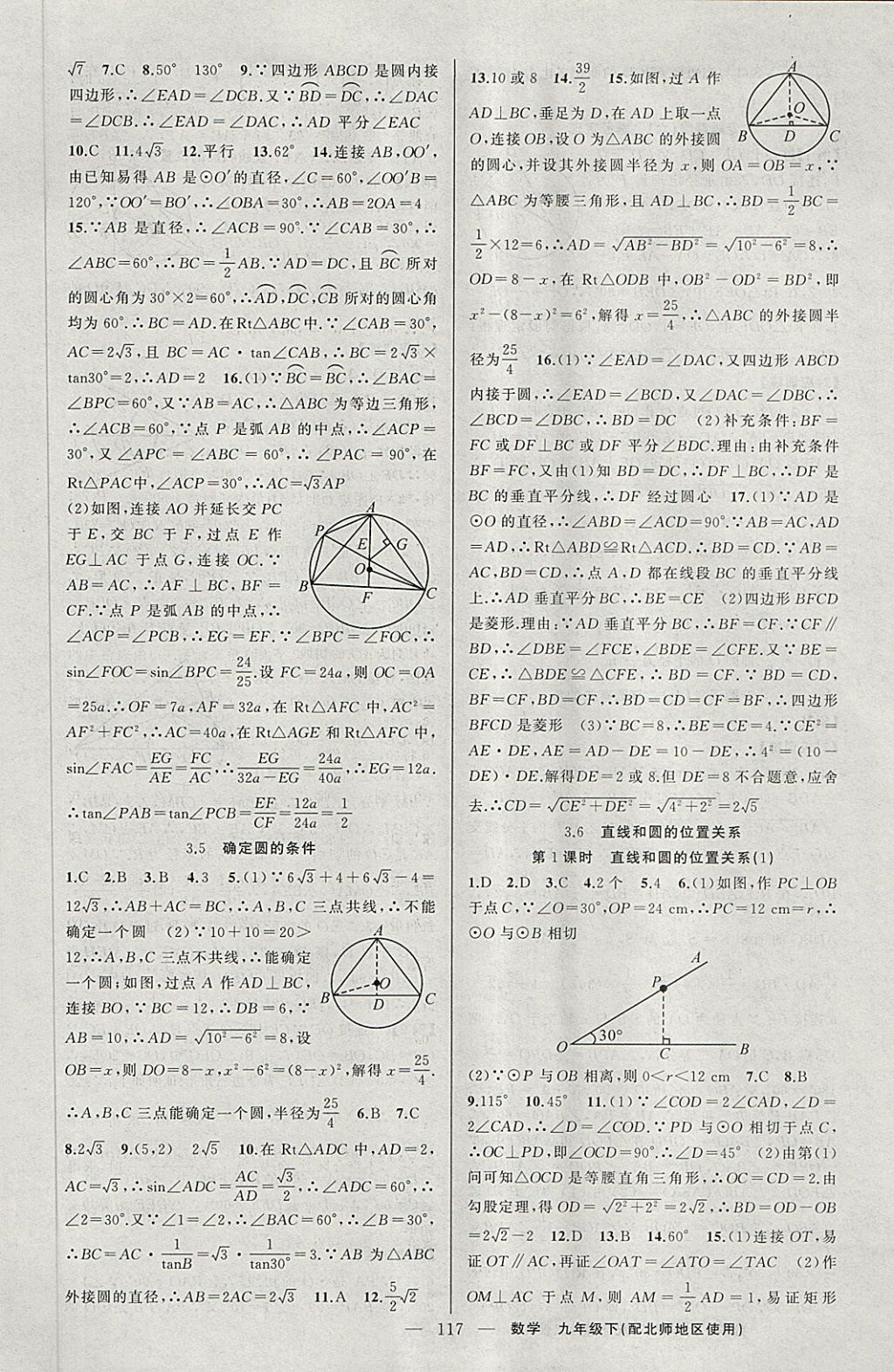 2018年原创新课堂九年级数学下册北师大版 第13页