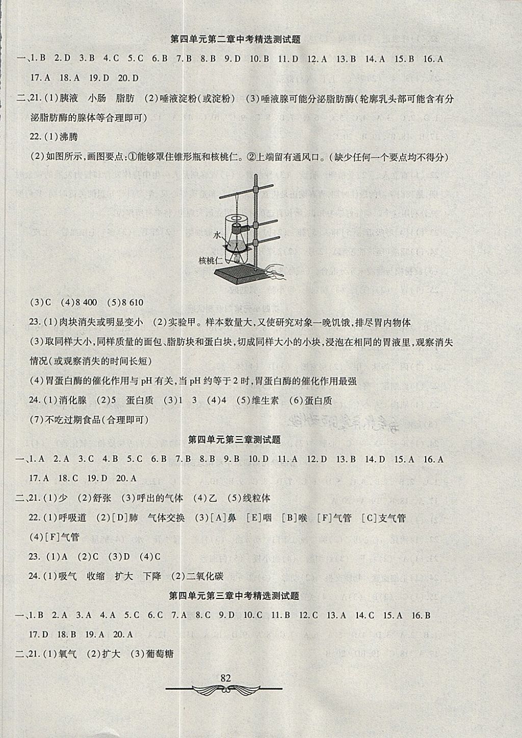 2018年學(xué)海金卷初中奪冠單元檢測卷七年級生物下冊人教版 第2頁